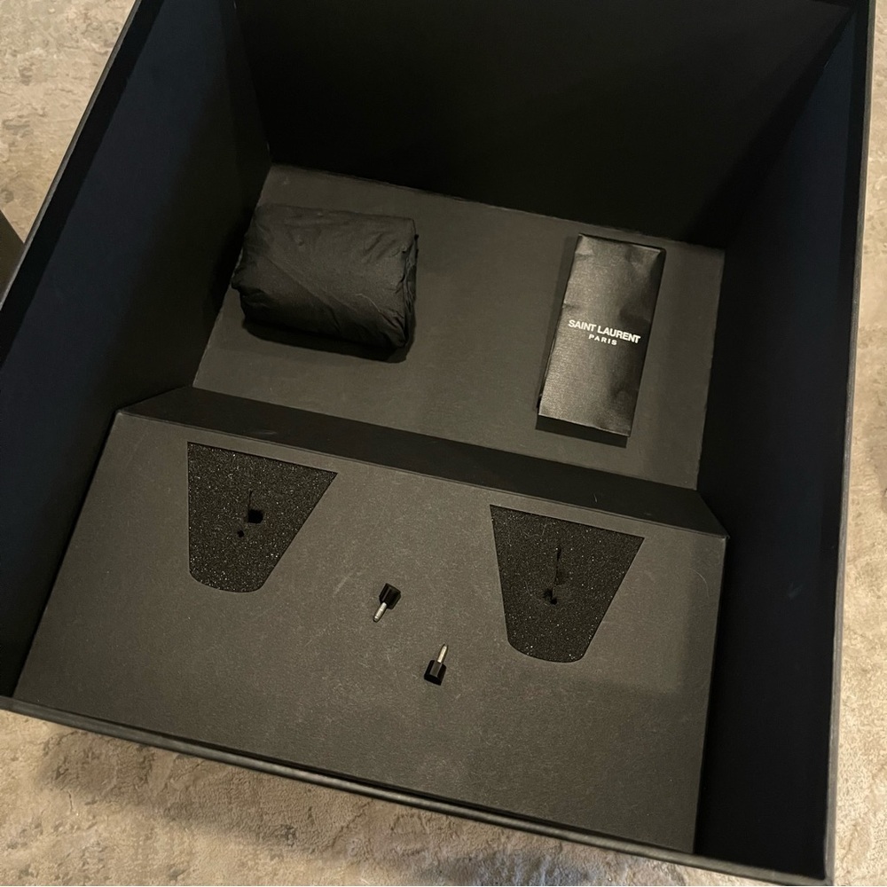 Saint Laurent YSL Shoe Box Gift Box Packaging Bundle Luxury Storage Set Parisian - Picture 3 of 5